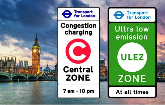 Kontroler strefy Congestion Charge i Ultra Low Emission Zone