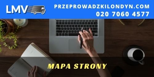 Mapa Strony - Przeprowadzki w Wielkiej Brytanii